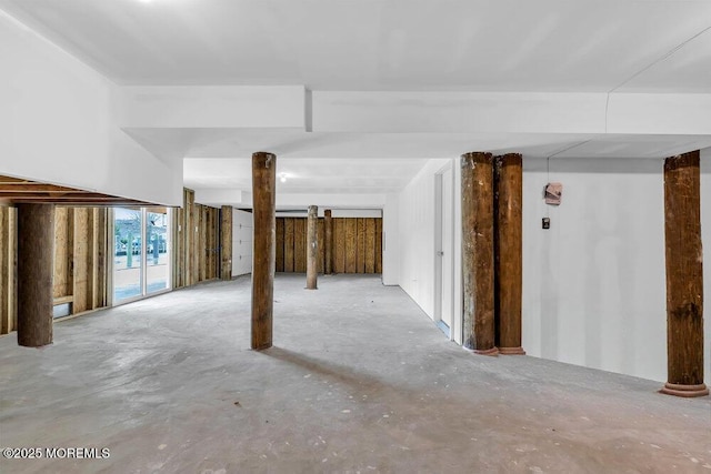 view of basement
