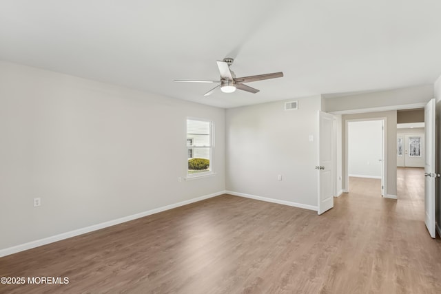 9 Weybridge Pl, Manchester, NJ 08759 - empty room featuring ceiling fan, light wood finished floors, and baseboards