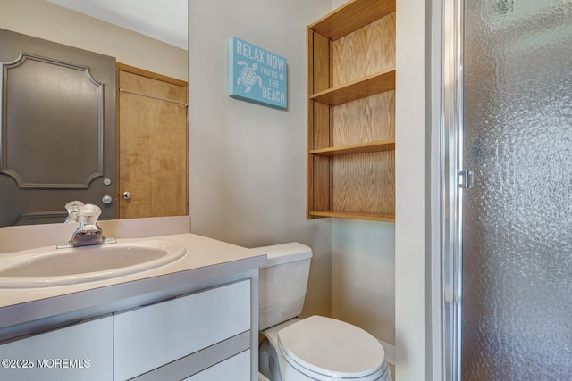 21 Brown Ave Unit 1, Lavallette, NJ 08735 - full bathroom with vanity, a stall shower, and toilet
