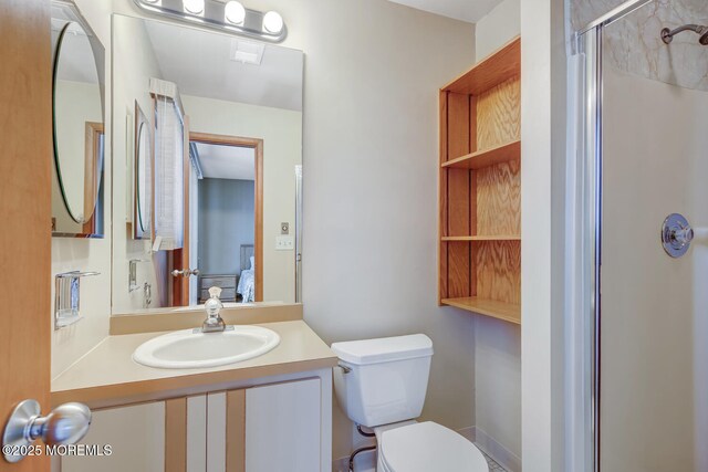 21 Brown Ave Unit 1, Lavallette, NJ 08735 - ensuite bathroom featuring a shower stall, ensuite bath, vanity, and toilet