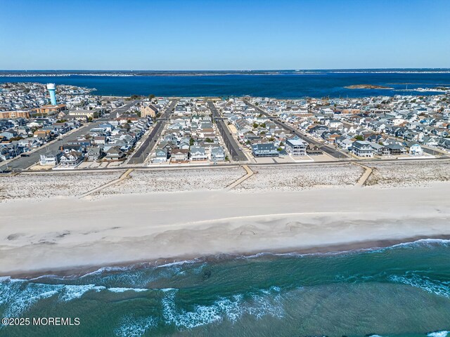 21 Brown Ave Unit 1, Lavallette, NJ 08735 - bird's eye view featuring a water view, a residential view, and a beach view