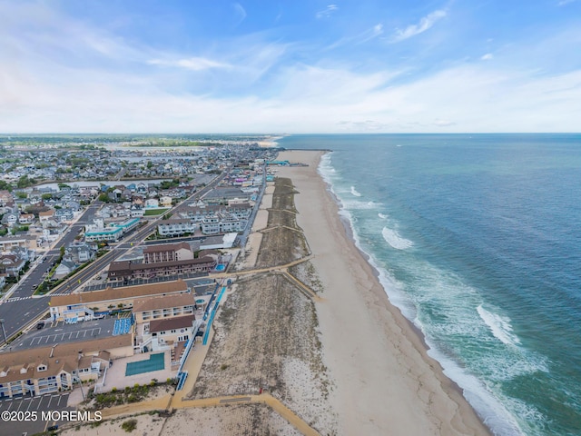 aerial view of expansive beach