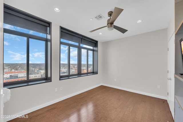 601 Bangs Ave Unit 1107, Asbury Park, NJ 07712 - unfurnished bedroom featuring wood finished floors, visible vents, and recessed lighting