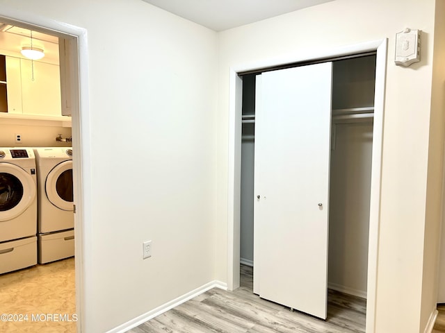 20 Lexington Dr Unit B, Whiting, NJ 08759 - washroom with separate washer and dryer, cabinet space, light wood-type flooring, and baseboards