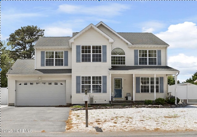 4 Frankies Ln, Toms River, NJ 08753 - view of front of house with asphalt driveway and fence