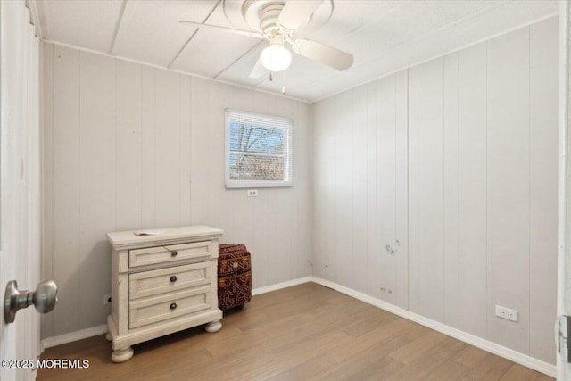 212 Roberts Rd, Toms River, NJ 08755 - unfurnished bedroom with light wood-style flooring, ceiling fan, and baseboards