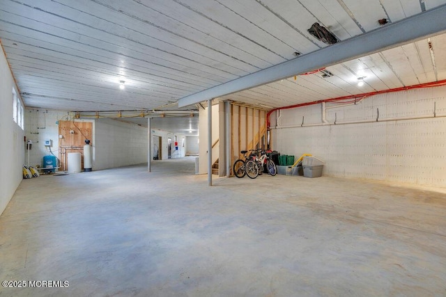 view of basement