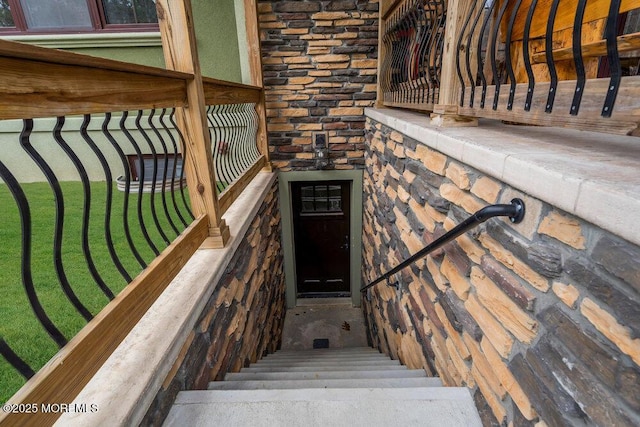 view of staircase