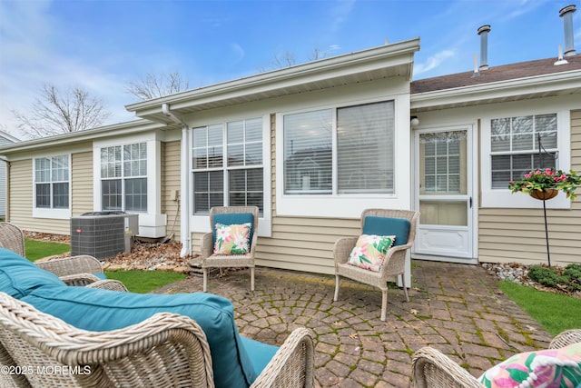 1101B Thornbury Ln, Manchester, NJ 08759 - back of property featuring a patio area and cooling unit