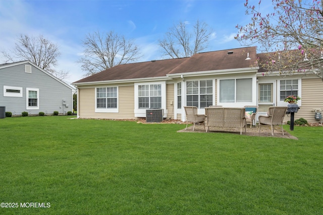 1101B Thornbury Ln, Manchester, NJ 08759 - back of property featuring a yard, an outdoor living space, and a patio area