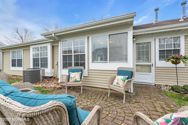 1101B Thornbury Ln, Manchester, NJ 08759 - rear view of property with a patio and central AC unit