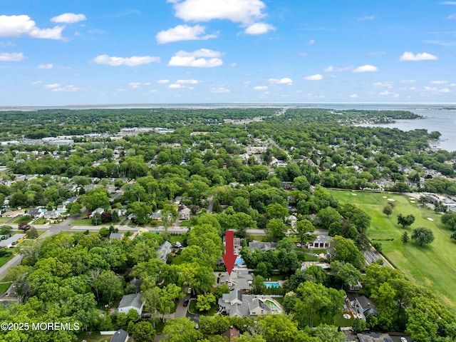 491 Clinton Ave, Toms River, NJ 08753 - aerial view of a large body of water, a golf club, and a tree filled landscape