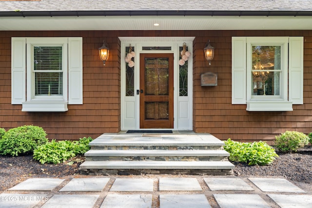 491 Clinton Ave, Toms River, NJ 08753 - entrance to property with a shingled roof