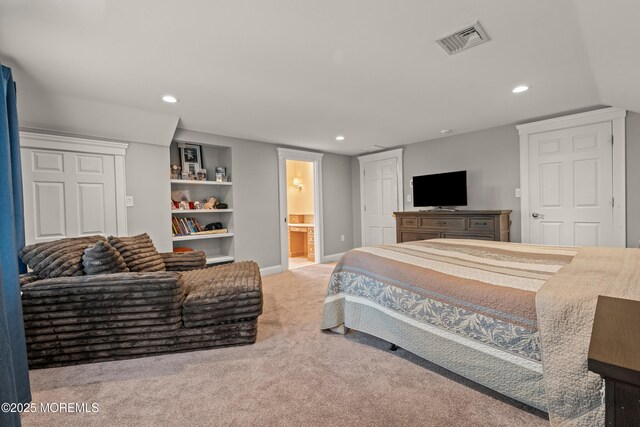 491 Clinton Ave, Toms River, NJ 08753 - carpeted bedroom featuring recessed lighting, connected bathroom, and baseboards