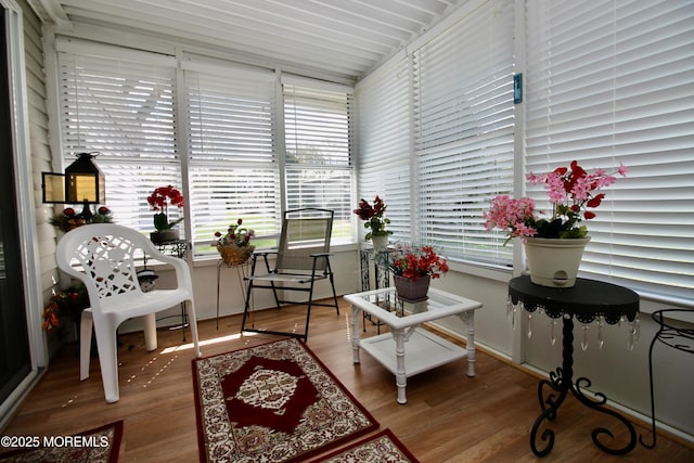 view of sunroom / solarium
