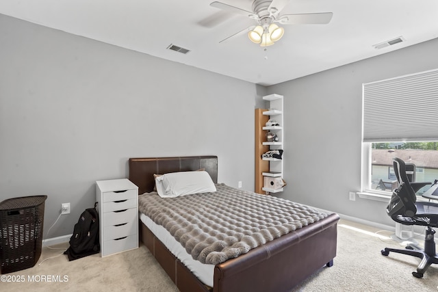 628 Morningside Ave, Union Beach, NJ 07735 - carpeted bedroom with baseboards and ceiling fan
