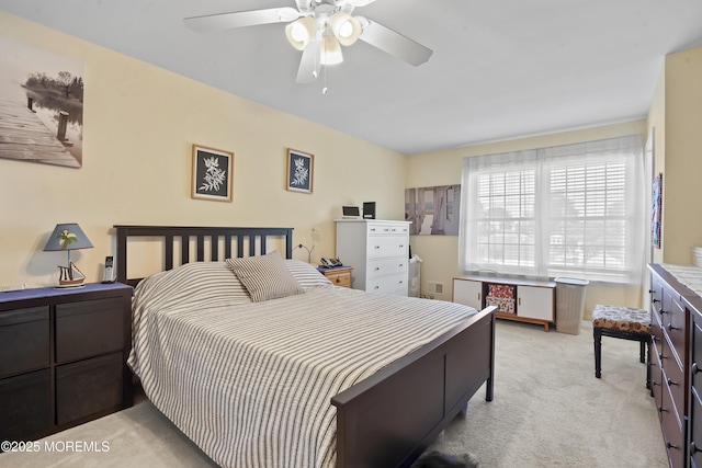 628 Morningside Ave, Union Beach, NJ 07735 - bedroom with light carpet and a ceiling fan