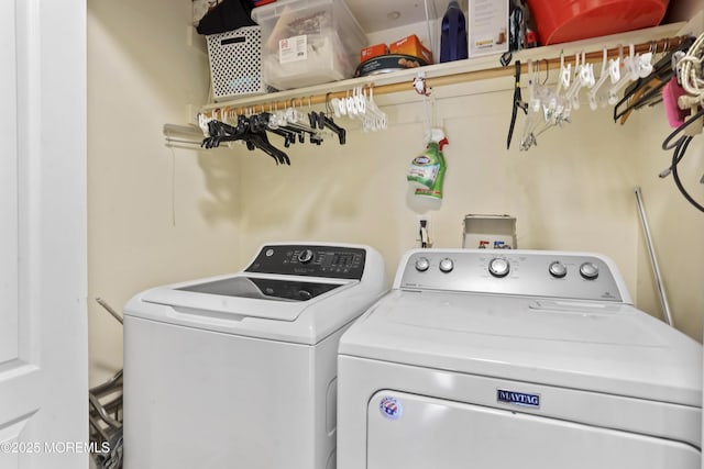 628 Morningside Ave, Union Beach, NJ 07735 - clothes washing area with washing machine and dryer