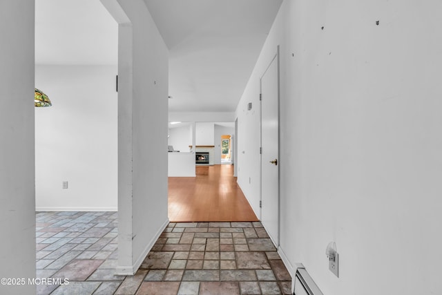 1905 Cherryvale Ct, Toms River, NJ 08755 - corridor featuring stone tile floors and baseboards