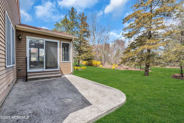 1905 Cherryvale Ct, Toms River, NJ 08755 - view of green lawn with a patio area