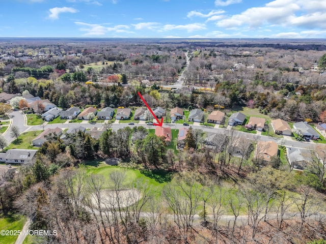 1905 Cherryvale Ct, Toms River, NJ 08755 - aerial view of property and surrounding area with nearby suburban area