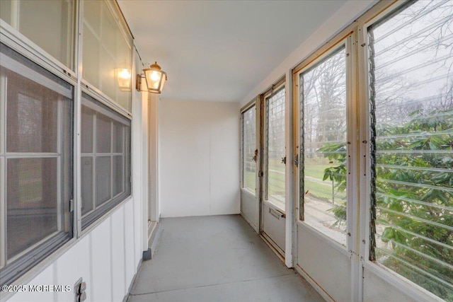 86E Dorchester Dr, Lakewood, NJ 08701 - unfurnished sunroom with concrete floors and a wealth of natural light