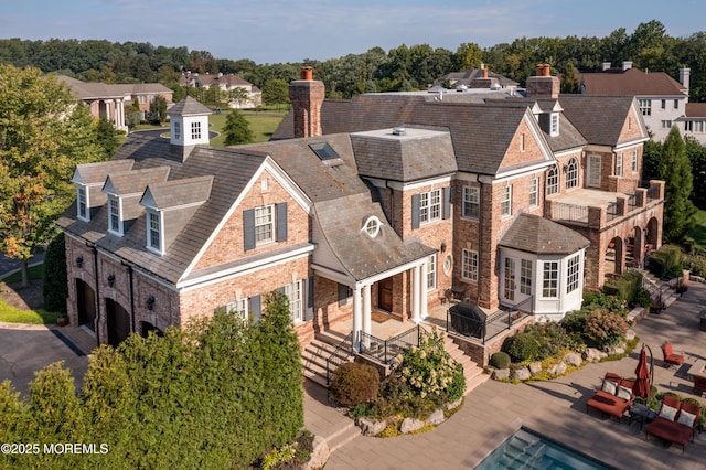 aerial view featuring a residential view