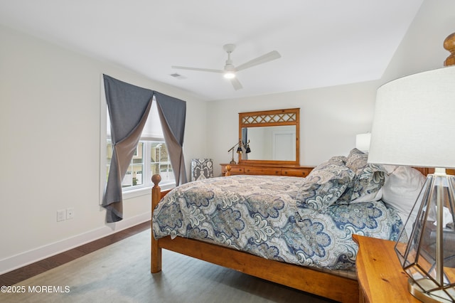 17 Spalding Dr, Holmdel, NJ 07733 - bedroom featuring wood finished floors and a ceiling fan