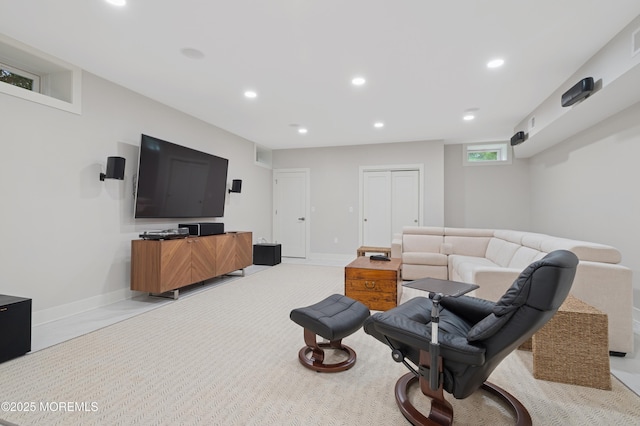 17 Spalding Dr, Holmdel, NJ 07733 - living area with recessed lighting and baseboards