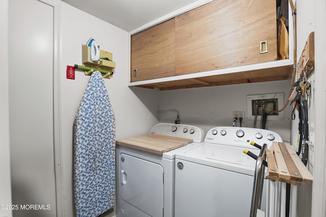 55 Marc Dr, Howell, NJ 07731 - clothes washing area with cabinet space and washing machine and dryer