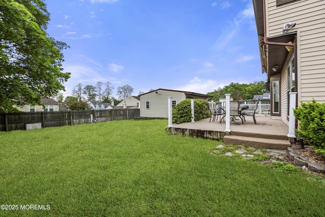 55 Marc Dr, Howell, NJ 07731 - view of yard with a deck and outdoor dining space