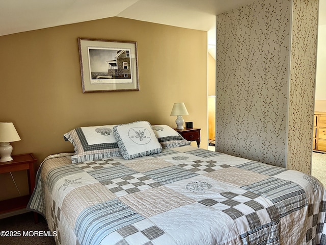 127 8th Ave, Seaside Park, NJ 08752 - bedroom featuring carpet floors and lofted ceiling
