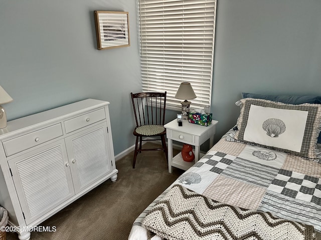 127 8th Ave, Seaside Park, NJ 08752 - bedroom with dark colored carpet and baseboards