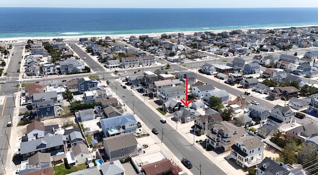 127 8th Ave, Seaside Park, NJ 08752 - aerial view of property's location featuring expansive coastline and nearby suburban area