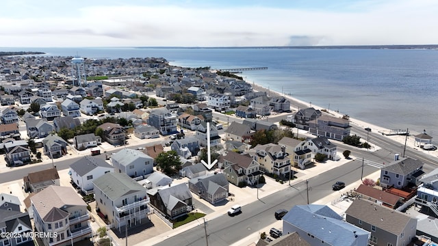 127 8th Ave, Seaside Park, NJ 08752 - aerial perspective of suburban area featuring a large body of water
