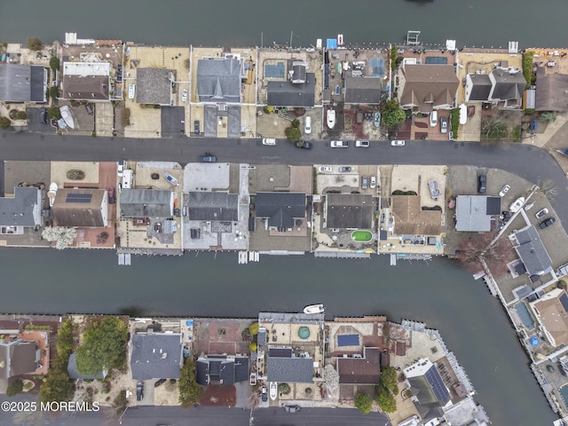 aerial view featuring a residential view