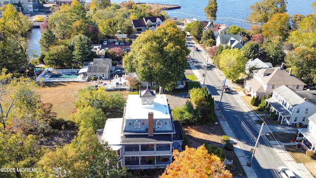 6056 Main St, Hamilton, NJ 08330 - drone / aerial view featuring a water view