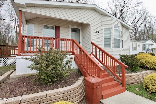 view of front of home