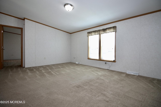 2 Brookside Way, Freehold, NJ 07728 - spare room with ornamental molding and carpet flooring