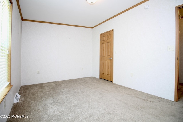 2 Brookside Way, Freehold, NJ 07728 - carpeted spare room with ornamental molding and healthy amount of natural light