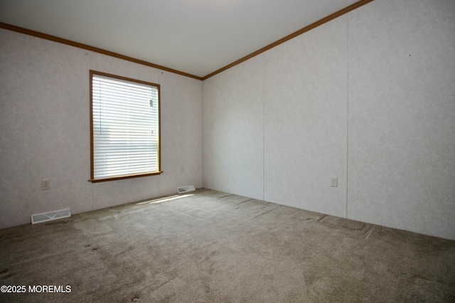 2 Brookside Way, Freehold, NJ 07728 - unfurnished room featuring crown molding, carpet, and vaulted ceiling