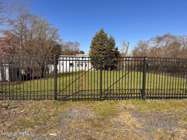 752 Amwell Rd, Hillsborough, NJ 08844 - view of gate with fence and a lawn