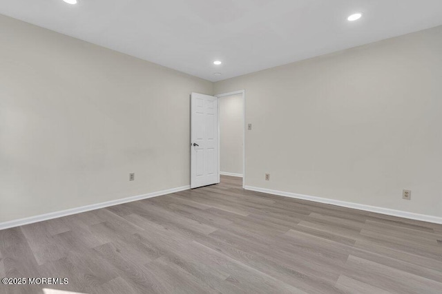 1396 Gleniffer Hill Rd, Toms River, NJ 08755 - spare room with baseboards, wood finished floors, and recessed lighting