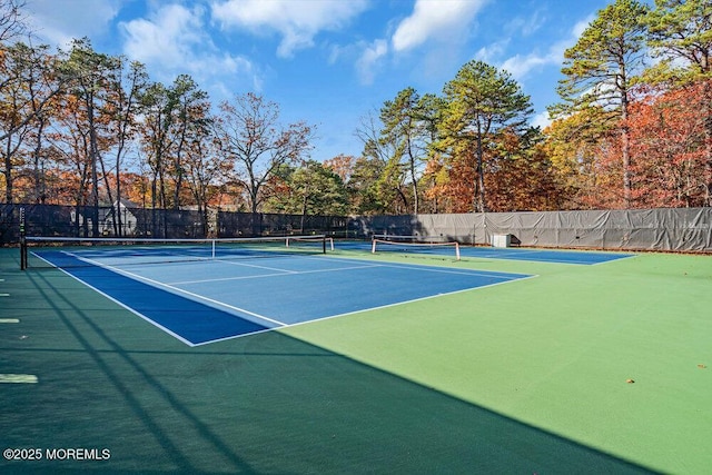1396 Gleniffer Hill Rd, Toms River, NJ 08755 - view of tennis court with fence and community basketball court