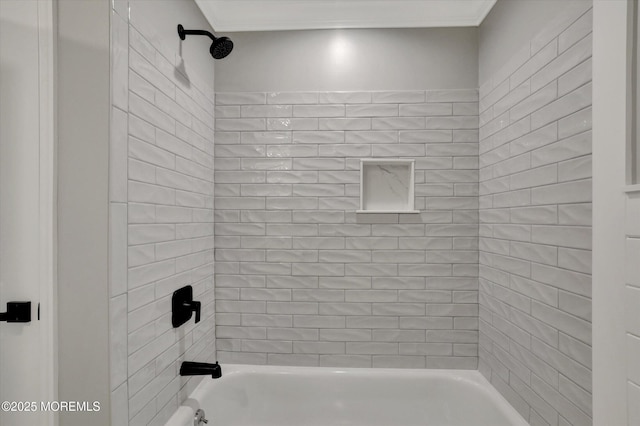 full bathroom with shower / bath combination