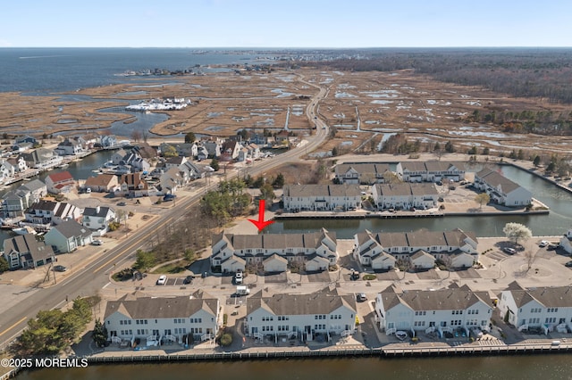 33 Blue Heron Ln, Bayville, NJ 08721 - aerial view of property's location with nearby suburban area and a large body of water