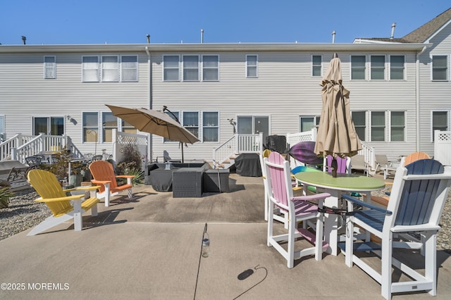 33 Blue Heron Ln, Bayville, NJ 08721 - view of patio featuring outdoor lounge area and outdoor dining area