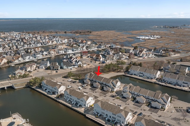 33 Blue Heron Ln, Bayville, NJ 08721 - aerial overview of property's location featuring a nearby body of water and nearby suburban area
