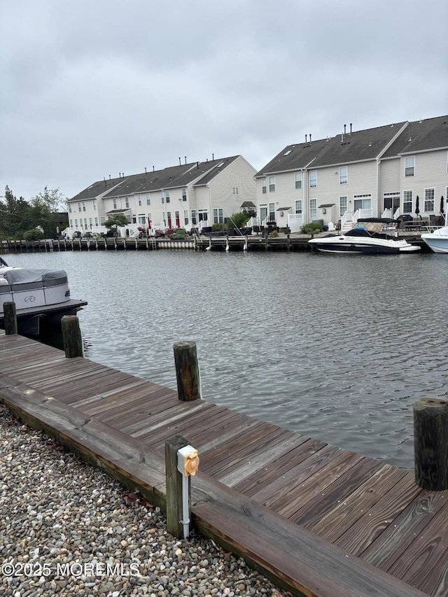 33 Blue Heron Ln, Bayville, NJ 08721 - dock area featuring a residential view and a water view