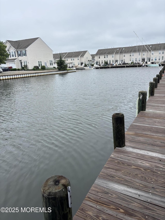 33 Blue Heron Ln, Bayville, NJ 08721 - dock area featuring a residential view and a water view